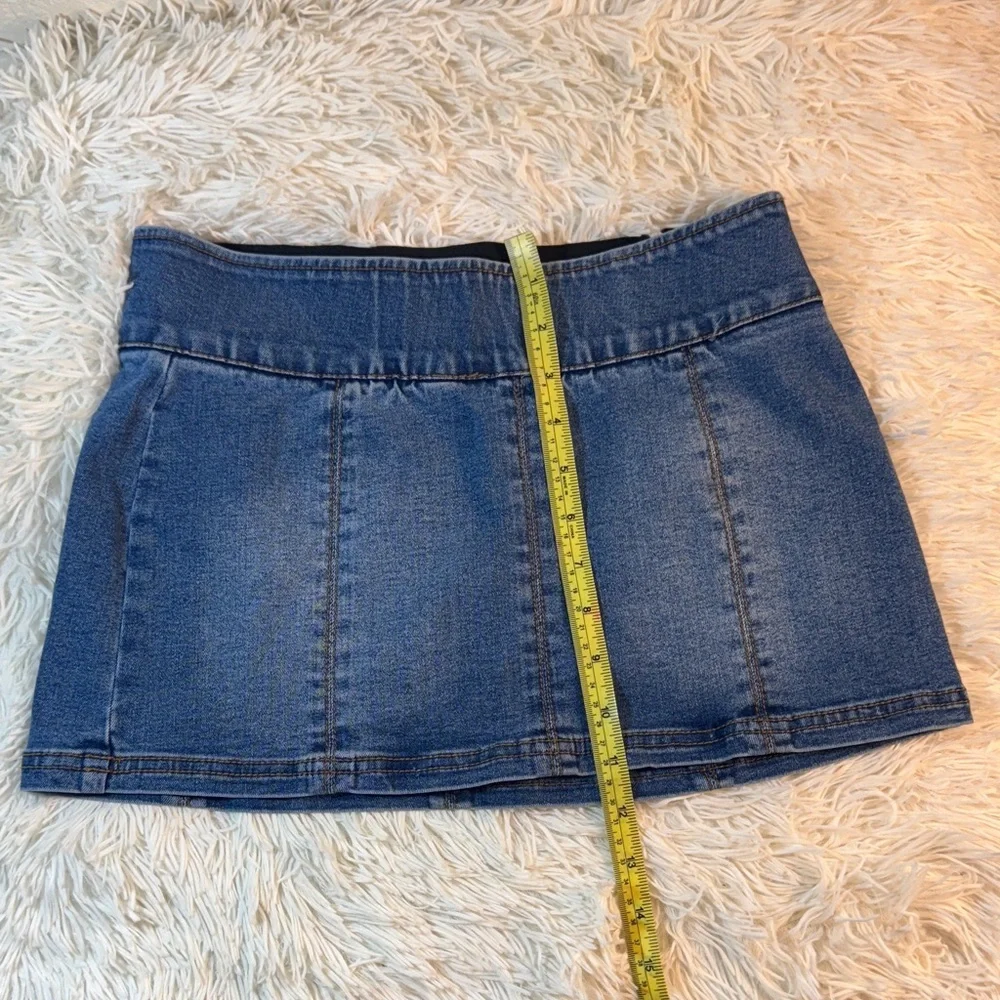 Fashion Nova Blue Denim Mini‎ Skirt